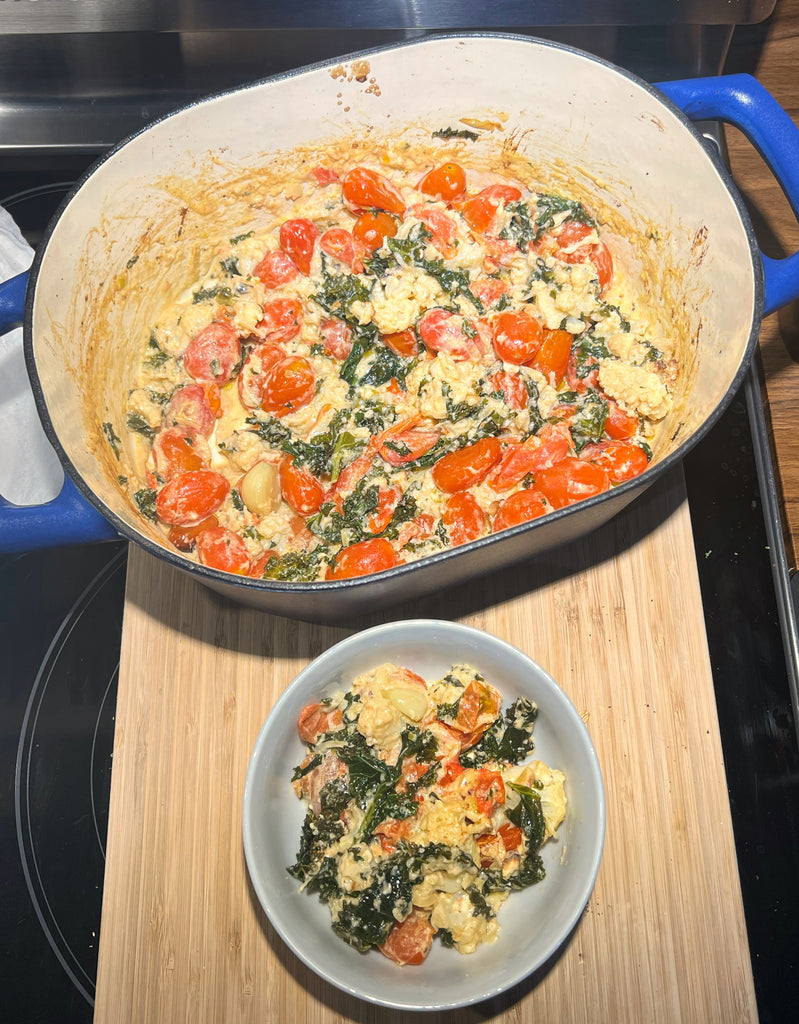 Cauliflower & Tomato Bake for Meatless Monday