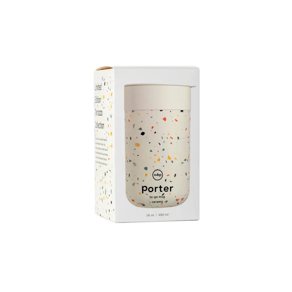 Porter Water Bottle Cream 16 oz, Luxury Teaware and Accessories